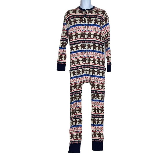 Lazy One Flap Jack Sweet Cheeks Gingerbread Holiday Pajamas Womens XL Peppermint - Picture 1 of 10